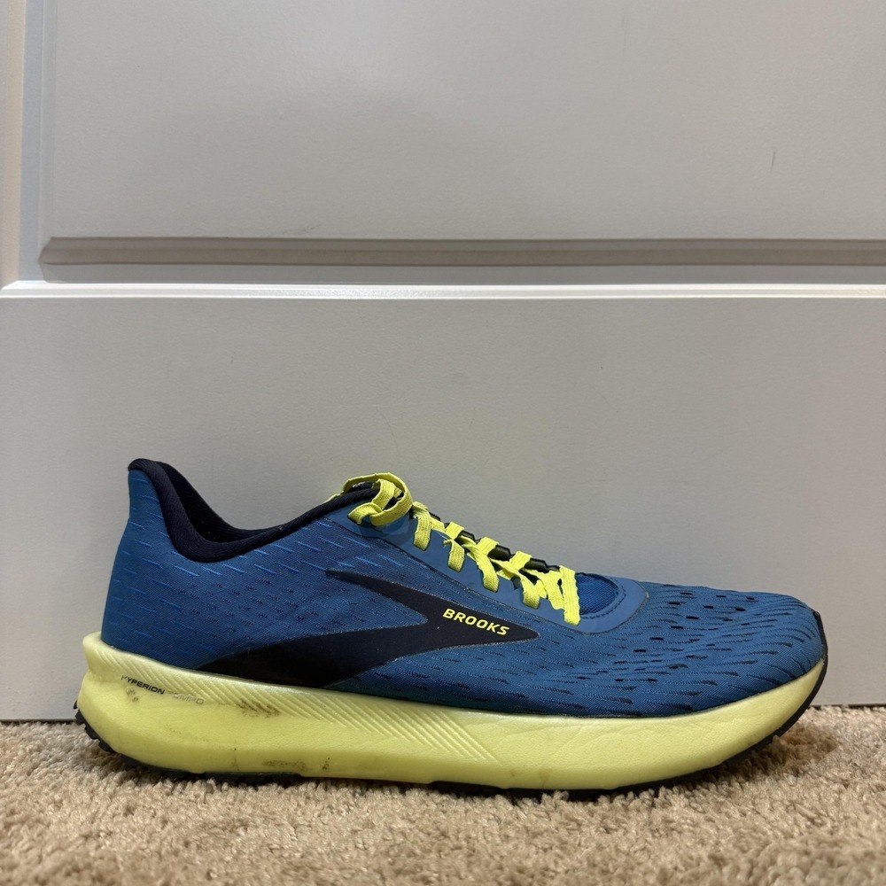Brooks Hyperion Tempo Running Shoes Mens Size 11.5 Blue Road Sneakers Athletic